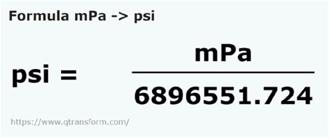 convertir psi a mpa|conversión de psi a mpa.